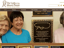 Tablet Screenshot of ourladyofthemount.org